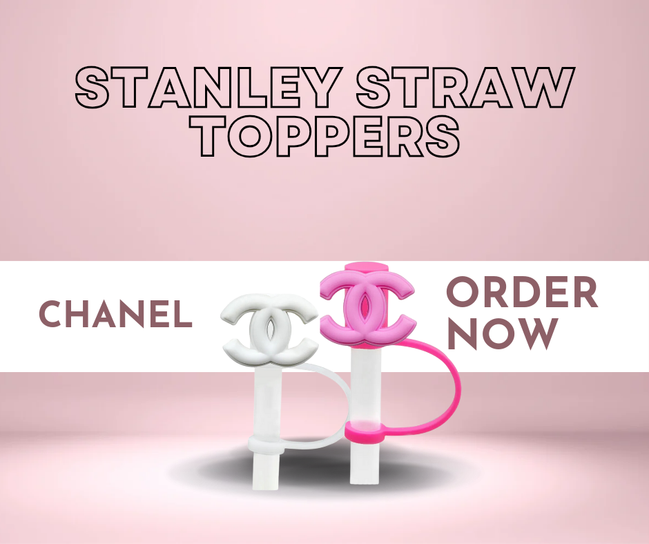 Designer Bag Straw Toppers
