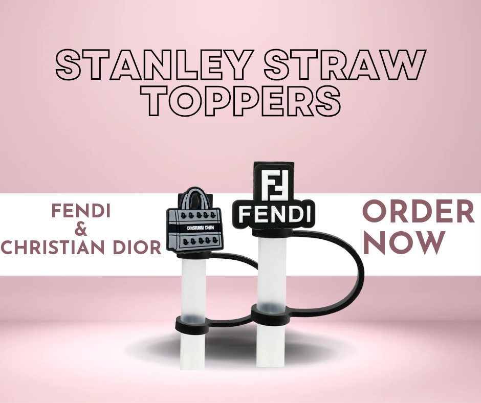 Designer Bag Straw Toppers