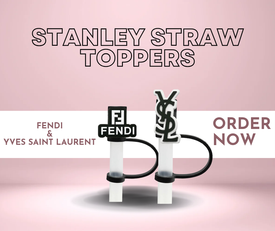 Designer Bag Straw Toppers