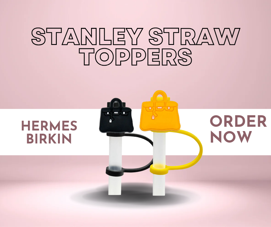 Designer Bag Straw Toppers
