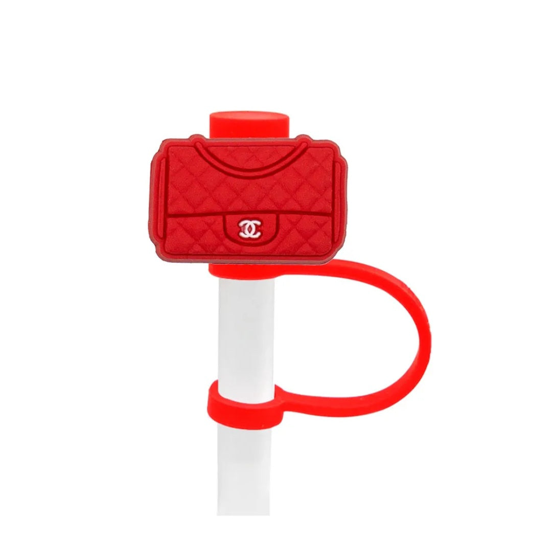 Designer Bag Straw Toppers