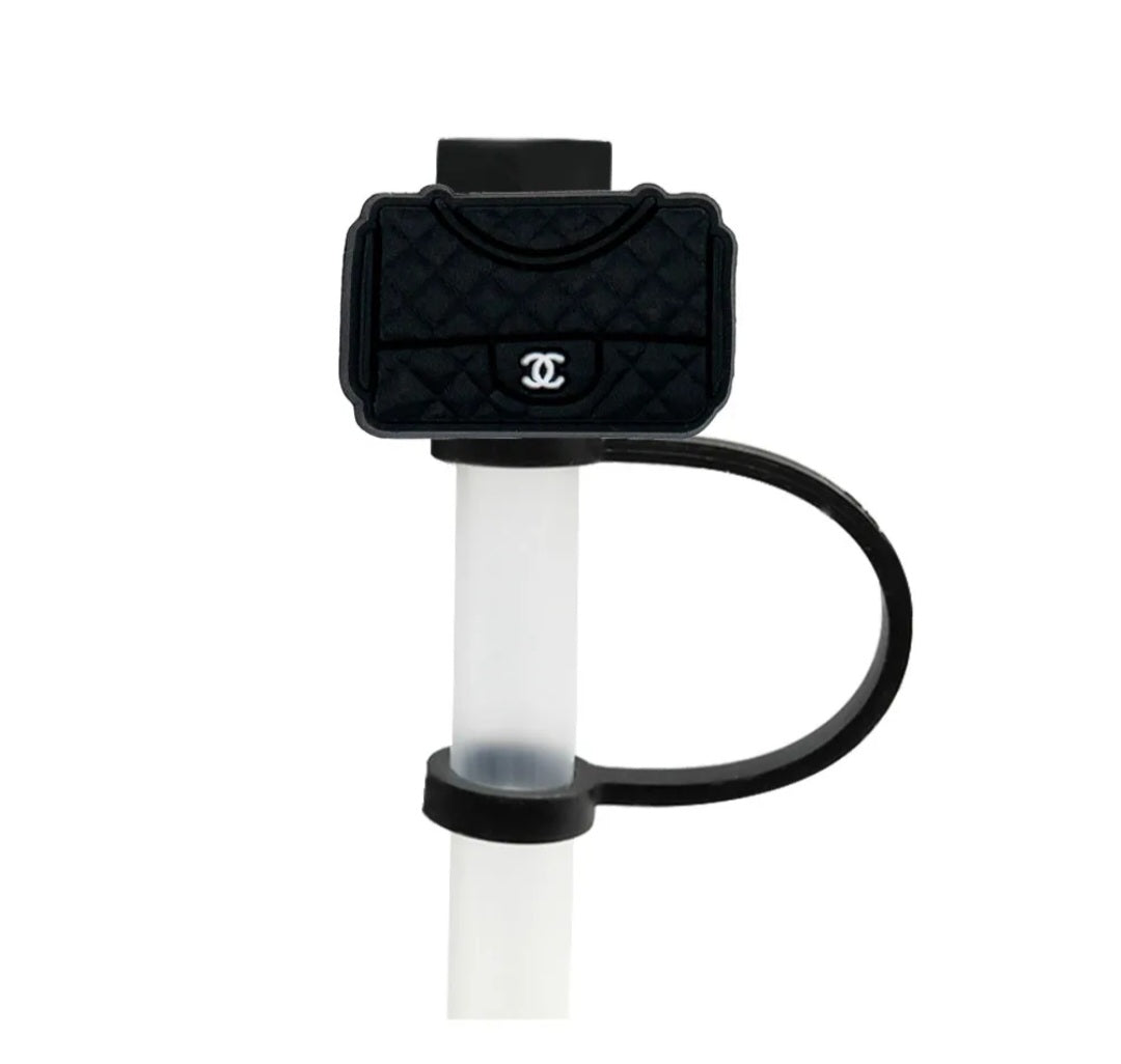 Designer Bag Straw Toppers