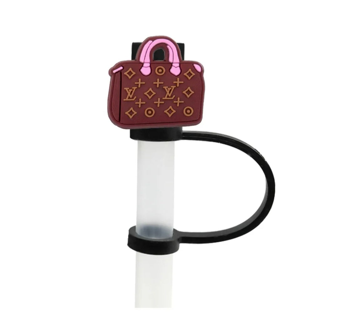 Designer Bag Straw Toppers